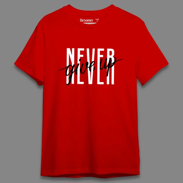 Never give up- Regular T-shirt - Image 7