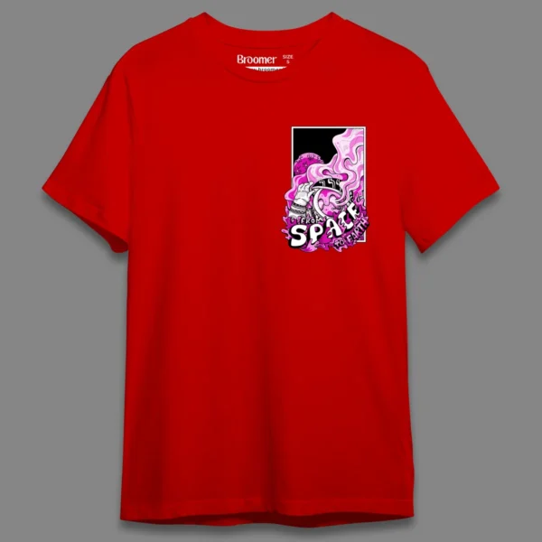 Space to earth Candy Pink- Regular T-shirt - Image 12
