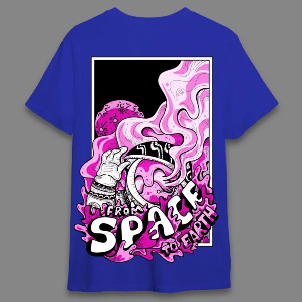 Space to earth Candy Pink- Regular T-shirt - Image 11