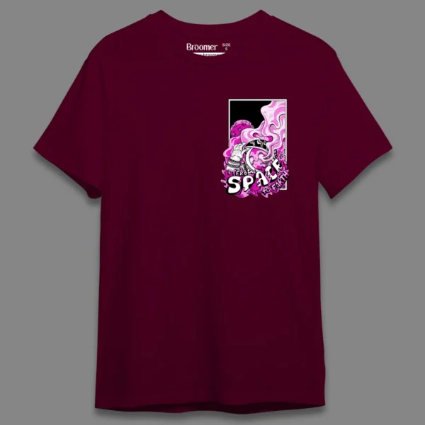 Space to earth Candy Pink- Regular T-shirt - Image 2