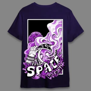 Space to earth Lavender- Regular T-shirt