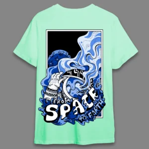 Space to earth Royal Blue- Regular T-shirt