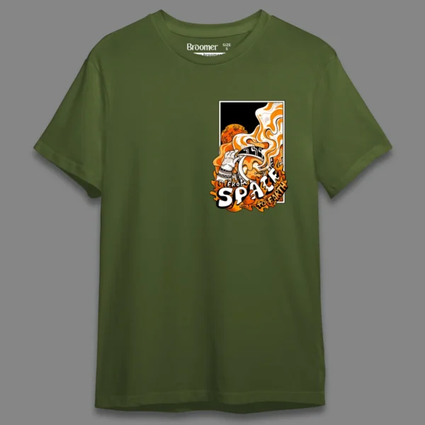 Space to earth Orange- Regular T-shirt - Image 10