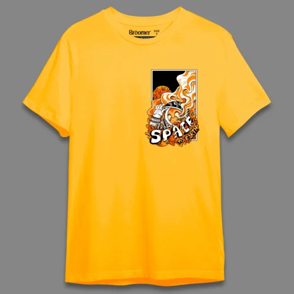Space to earth Orange- Regular T-shirt - Image 20